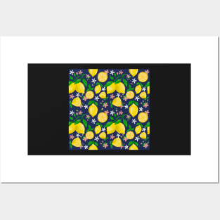 Lemon print Posters and Art